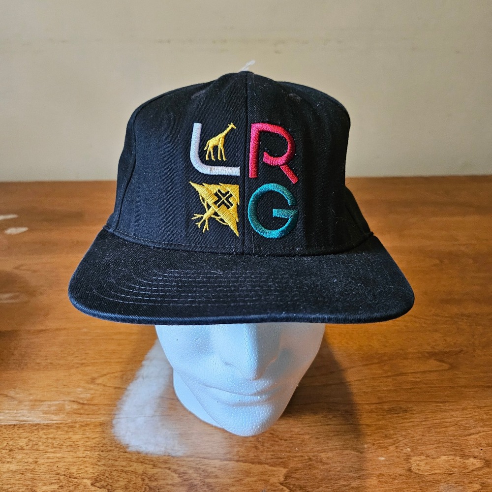 LRG Lifted Research Group Snapback Hat Black Multi‎ Color Logo Embroidered Cap